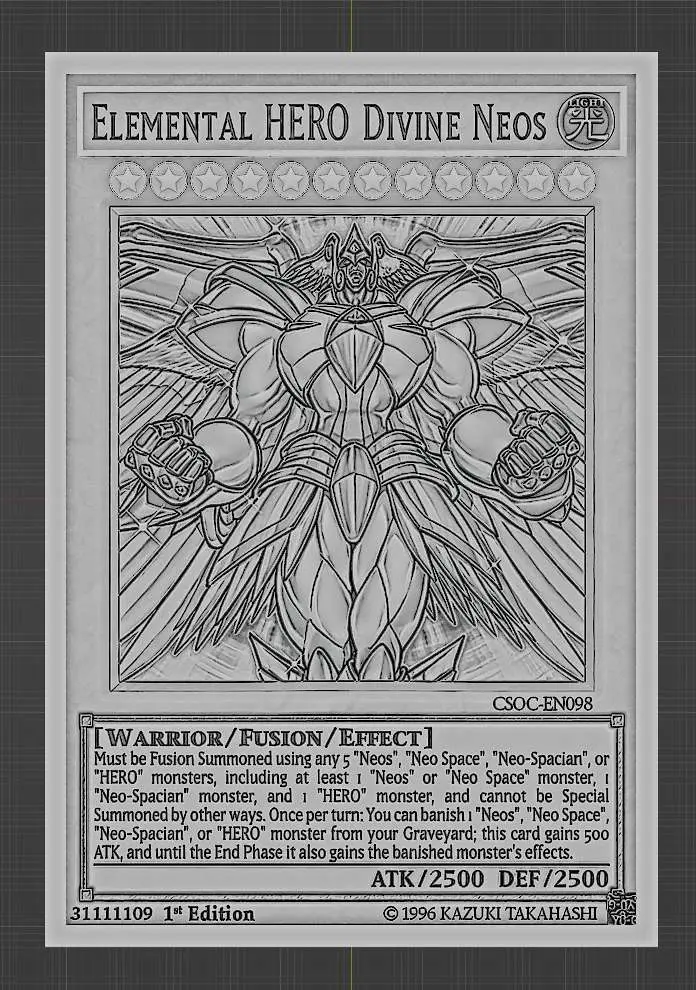 eroe elementale divino neos - yugioh