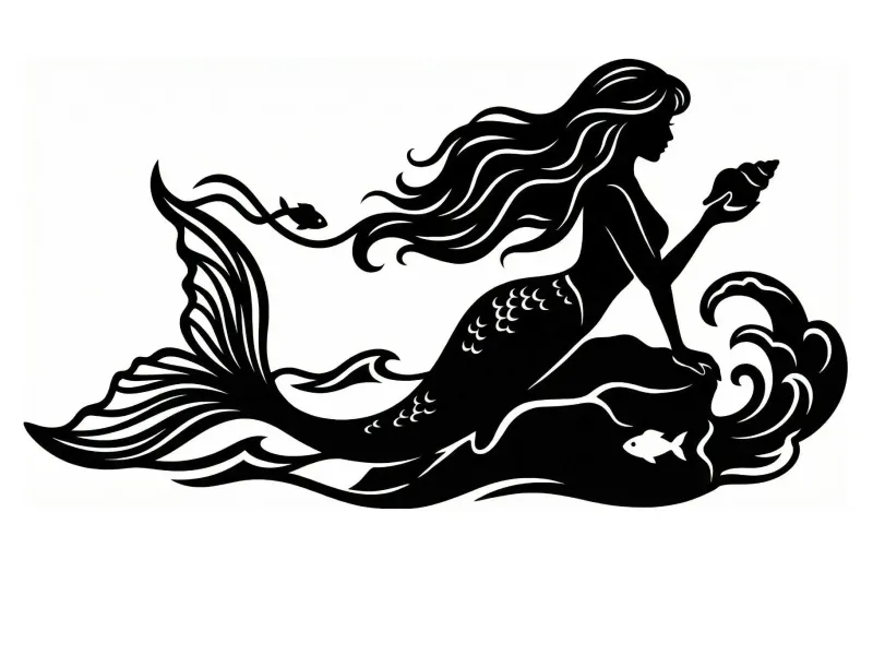 Wallart Ariel The Little Mermaid La Sirenita Arielle 1color