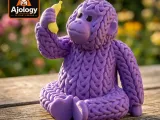 Knitted Cute Gorilla – STL & 3MF Files for 3D Printing-2