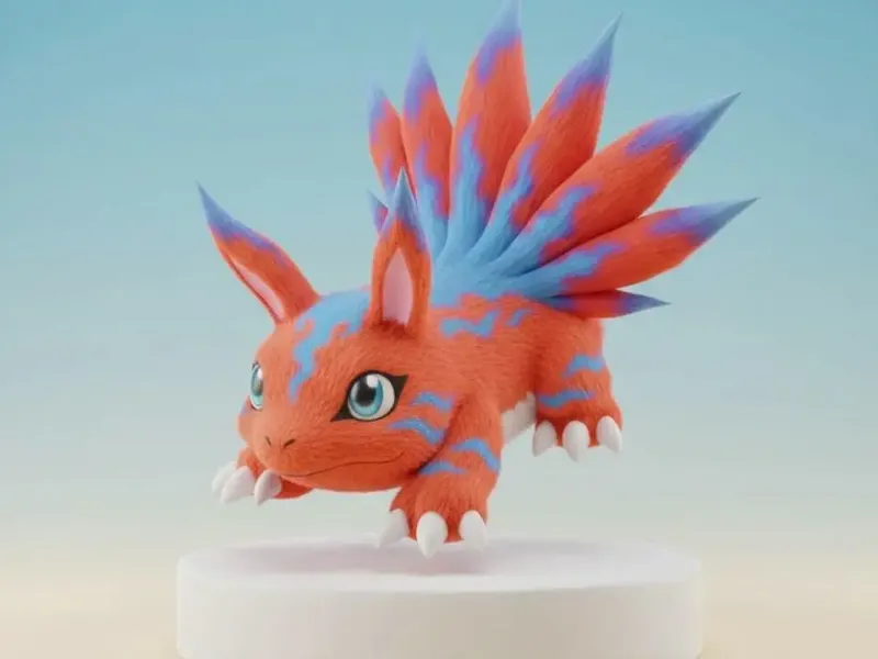 Elecmon Digimon Creature Model