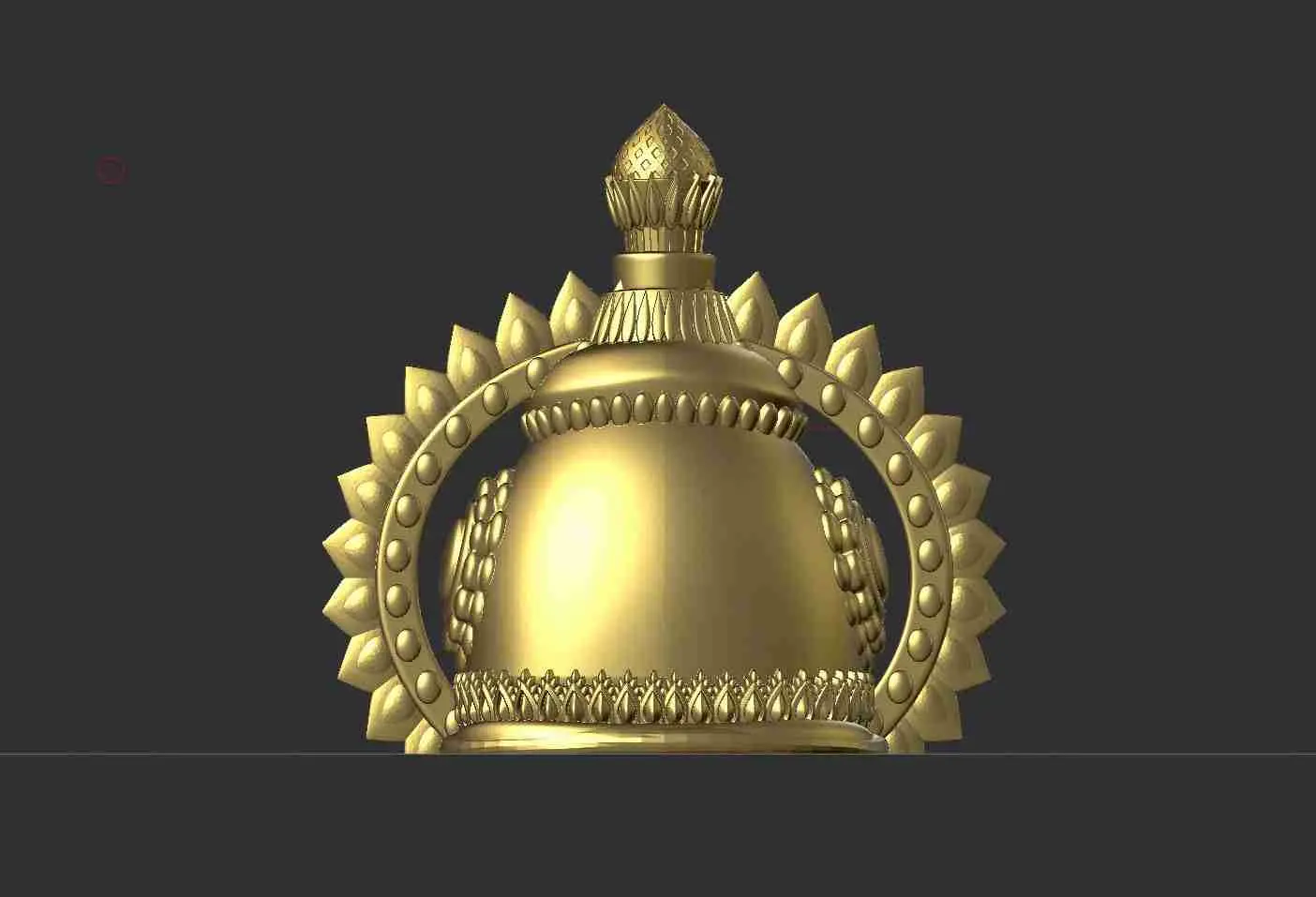 modelo de impresión 3D de la corona