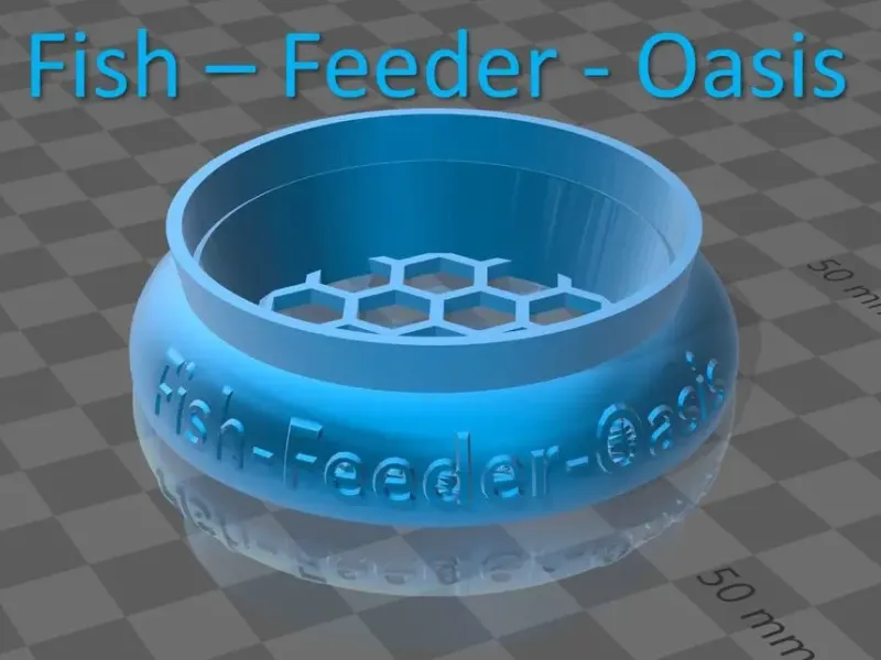 Fish Feeder Oasis - Keeps Food in One Place