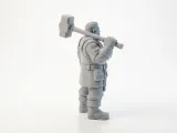 Mason Dwarf Warrior Fantasy Figurine 3D Printable-2