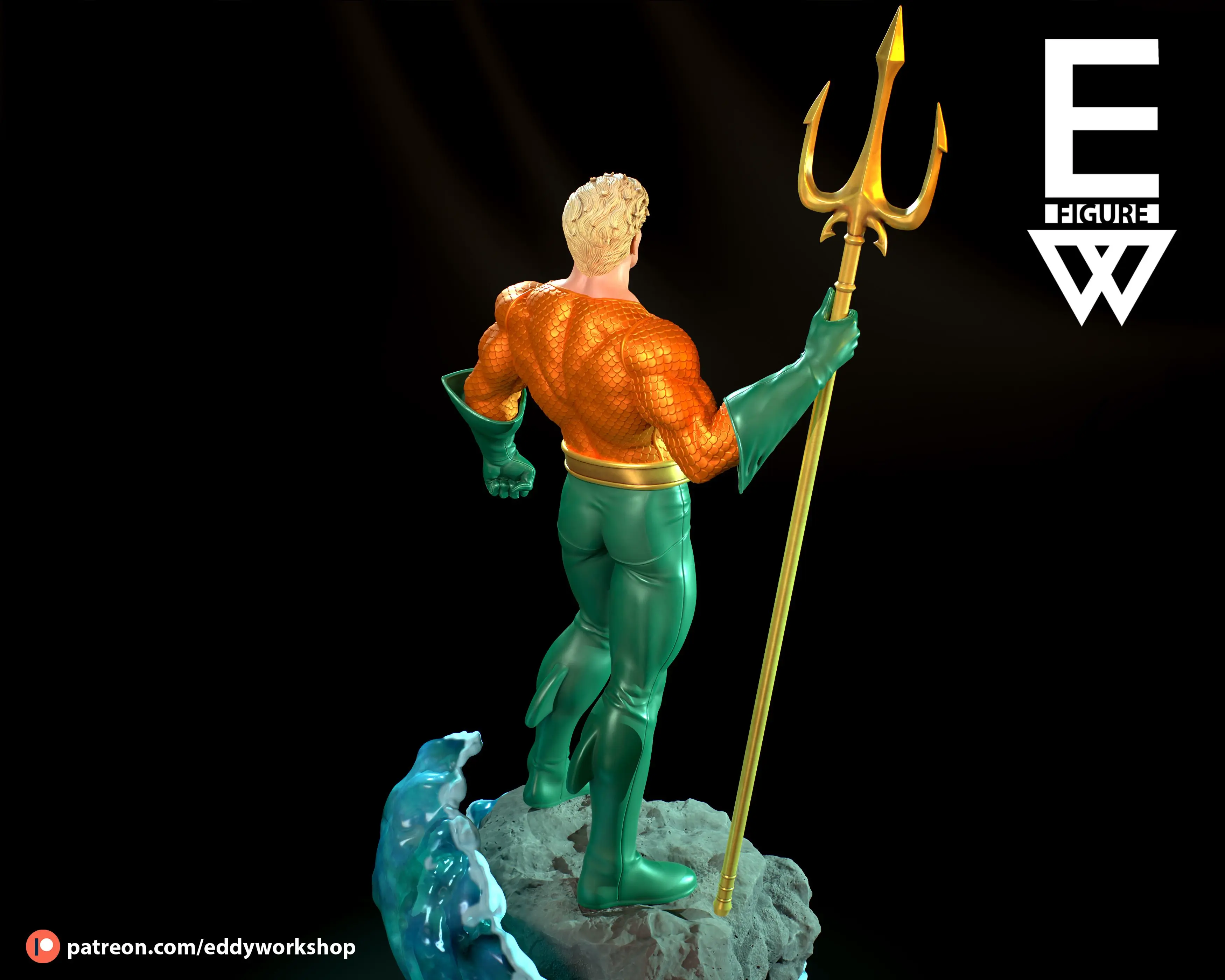 Aquaman - 3D STL LISTO PARA IMPRIMIR
