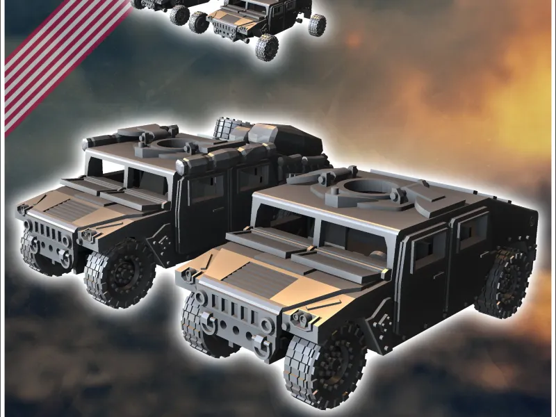 Humvee M998 Veículo de rodas multifunções de alta mobilidade HMMWV