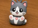 Kawaii Kitten Keychain-4
