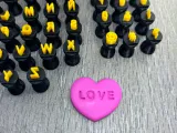 ALPHABET MINI STAMPS. FONT ARIAL ROUND-2
