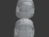 Helmet Without Glasses and Helmet With Glasses  3D Printable-3