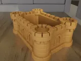 Castle Planter container STL for 3D print-3