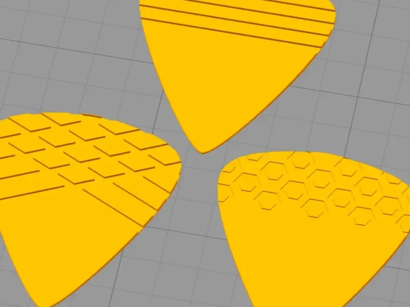 grippy guitar picks (not mine) 