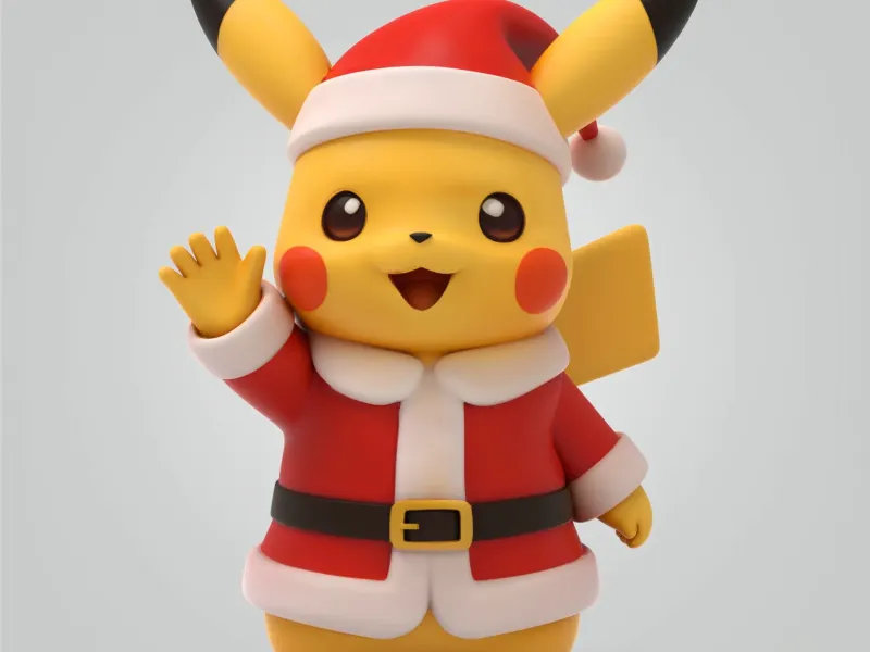 Christmas Edition - Pikachu Santa Claus Creative Home Model