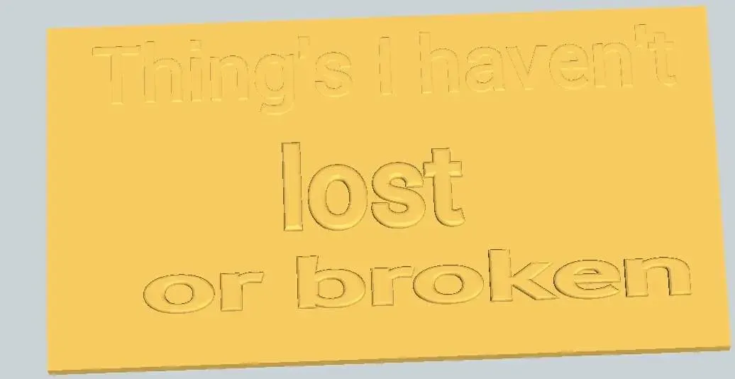 things i havent lost