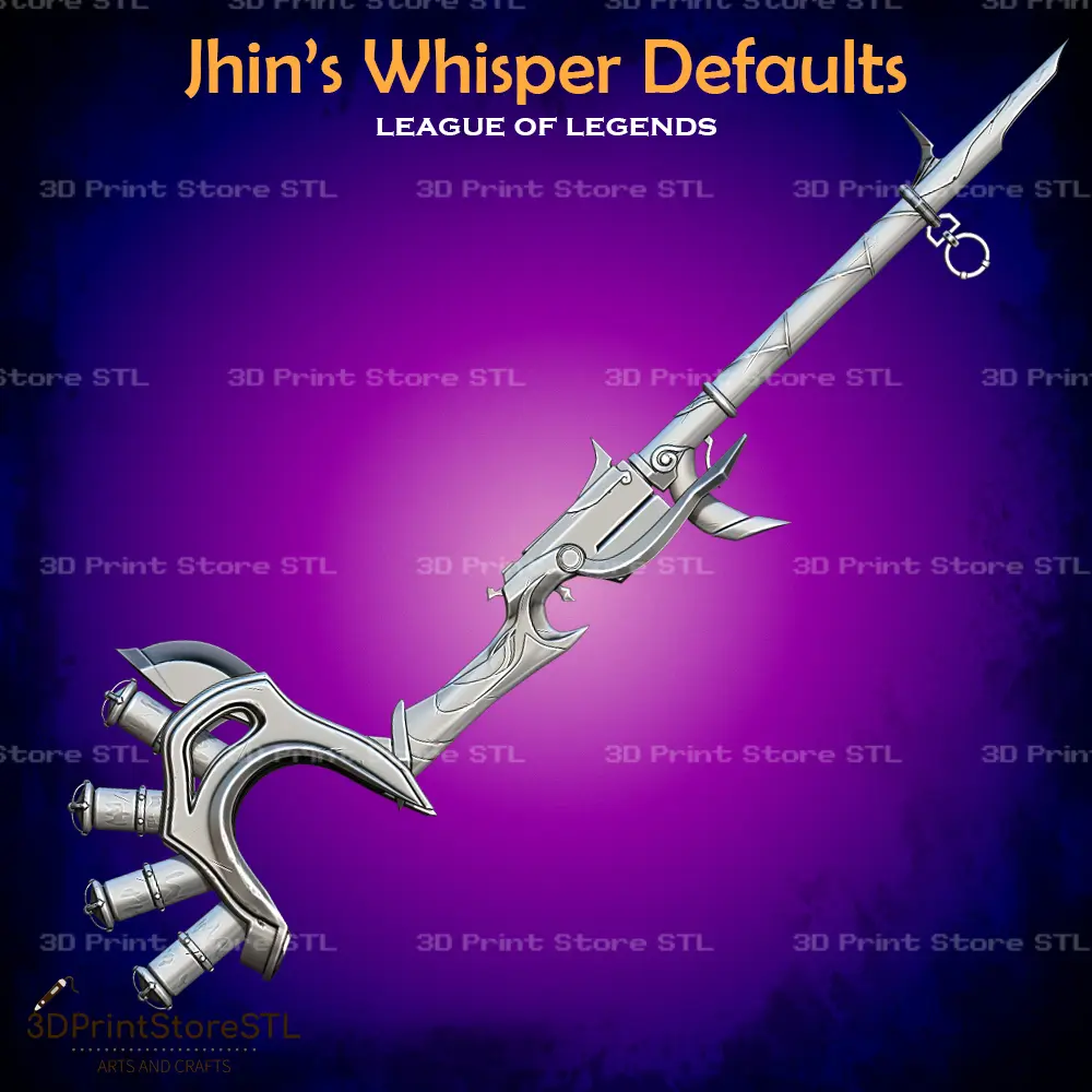Jhin High Noon Whisper Cosplay League of Legends - STL File