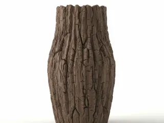 Wood vase
