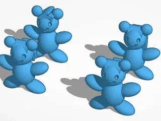 4 teddy bears