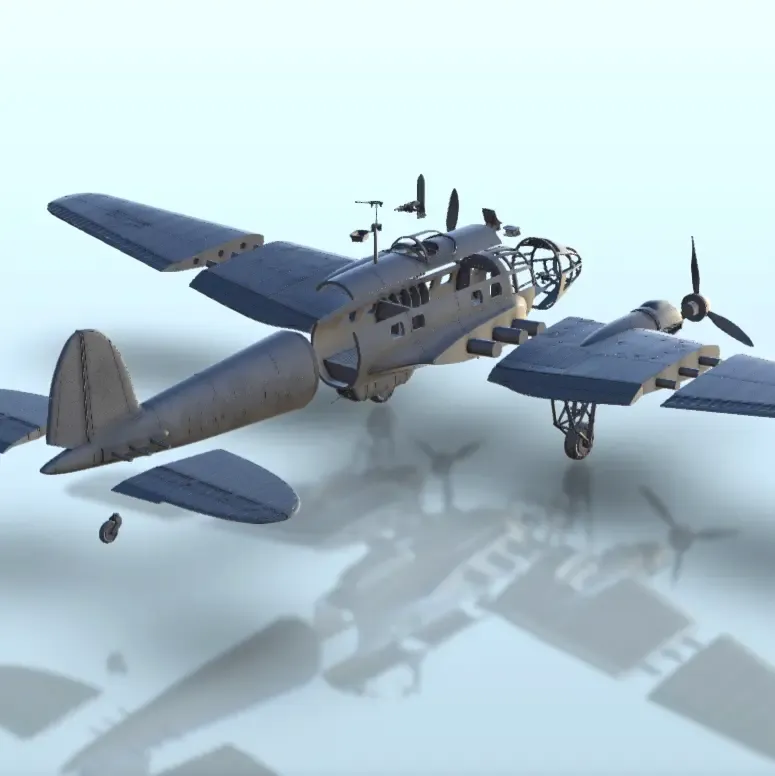 Heinkel He 111 - WW2 Terrain plane aircraft diaroma
