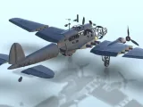 Heinkel He 111 - WW2 Terrain plane aircraft diaroma-5