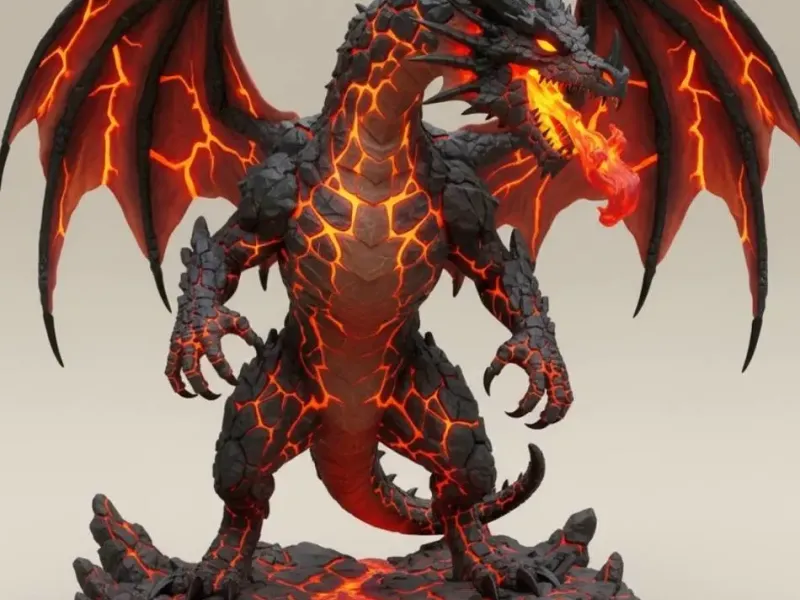 Dragão de Magma Vulcão (Magma Dragon)