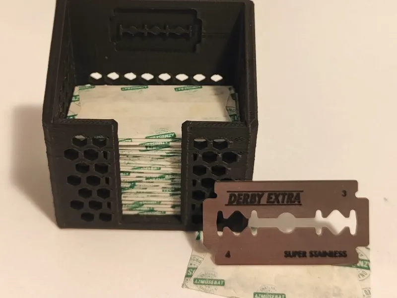 Hex Pattern Razor Blade Storage Box (50pcs)
