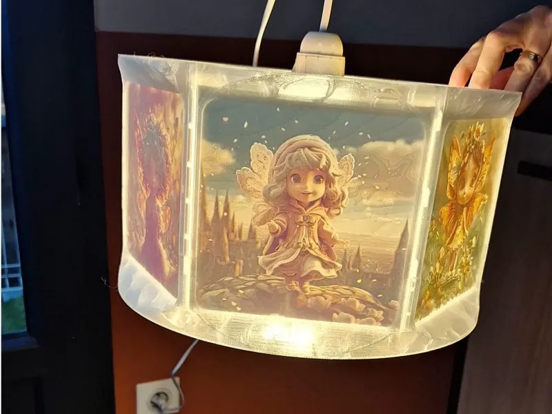 abat jour porte lithophane