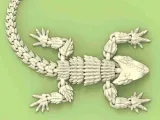 Articulated lizard armadillo for 3D printing | STL-3