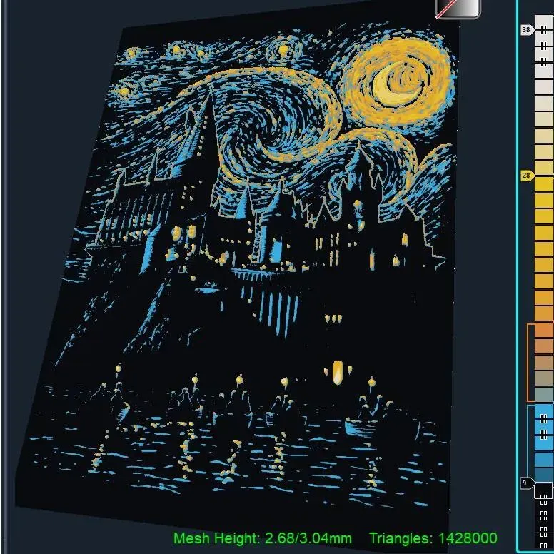 Hogwarts Starry Night Harry Potter