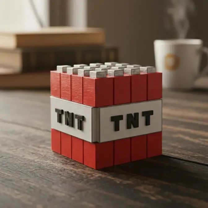 Minecraft TNT puzzle 