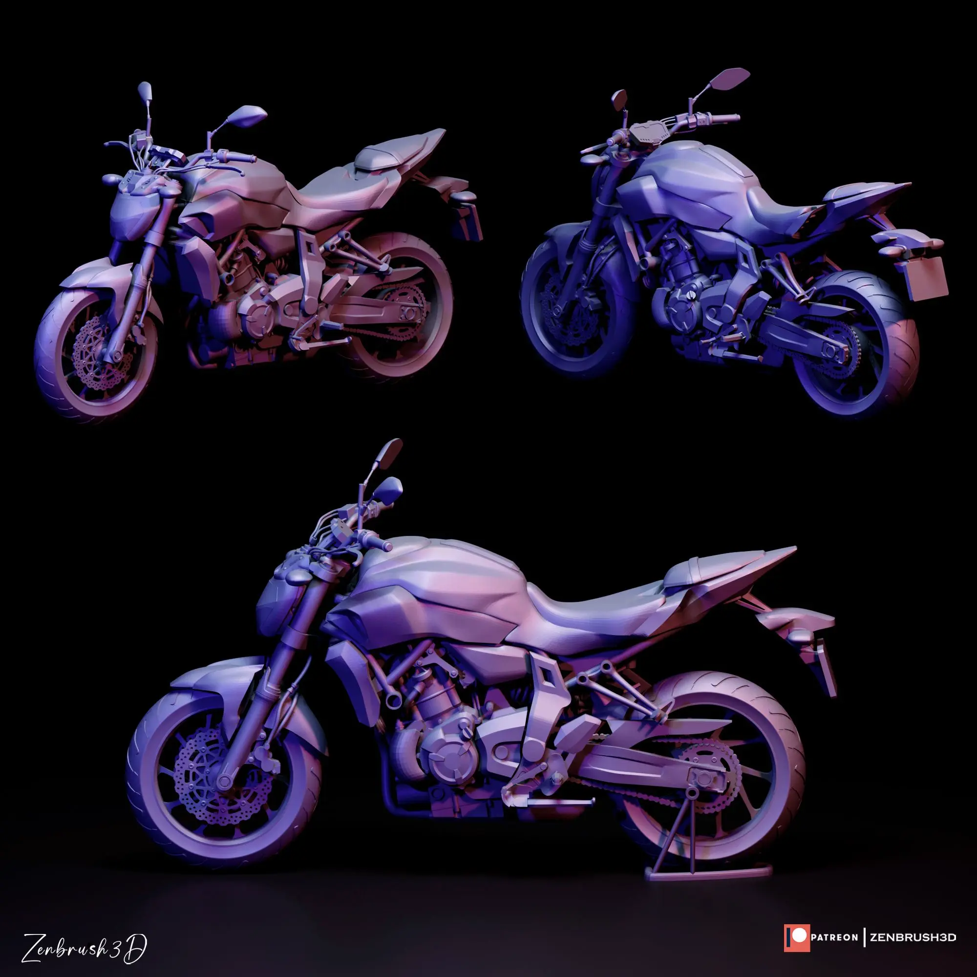 YAMAHA MT-07 - FZ-07 3D-DRUCK