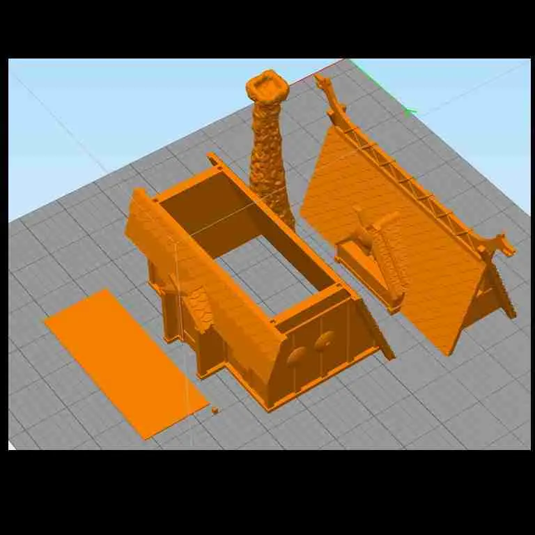 Casa vichinga 4 - scenario miniature medievali warhammer