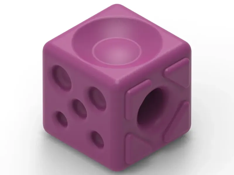Brinquedo Sensorial Cúbico Silencioso