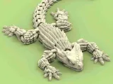 Articulated lizard armadillo for 3D printing | STL-1