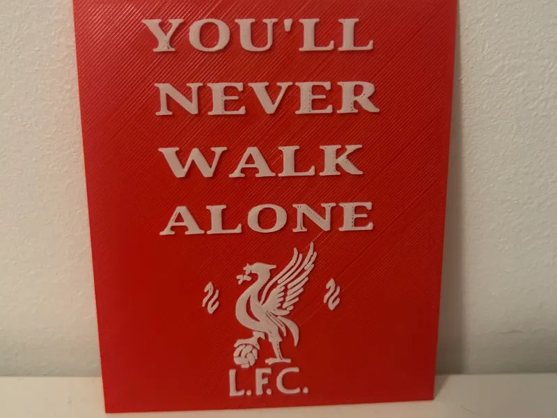 Liverpool FC YNWA plaque
