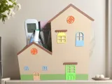 Small house tissue/remote control/pen holder storage box-0