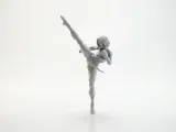 High Kick Ballet Dancer Female Figure 3D Printable-3