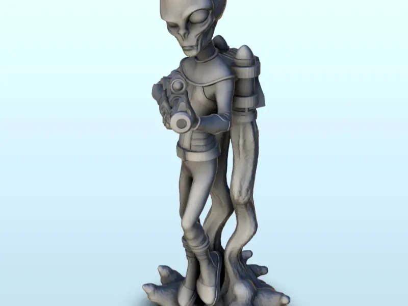 Alien-Soldat mit Sturmgewehr und Jet-Pack (13) (+ pre-su
