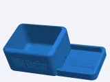 solid bar soap tray with scrubby dish -2