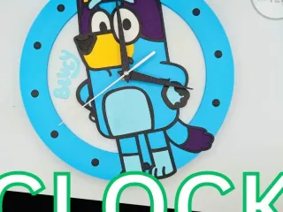 BLUEY WALL CLOCK
