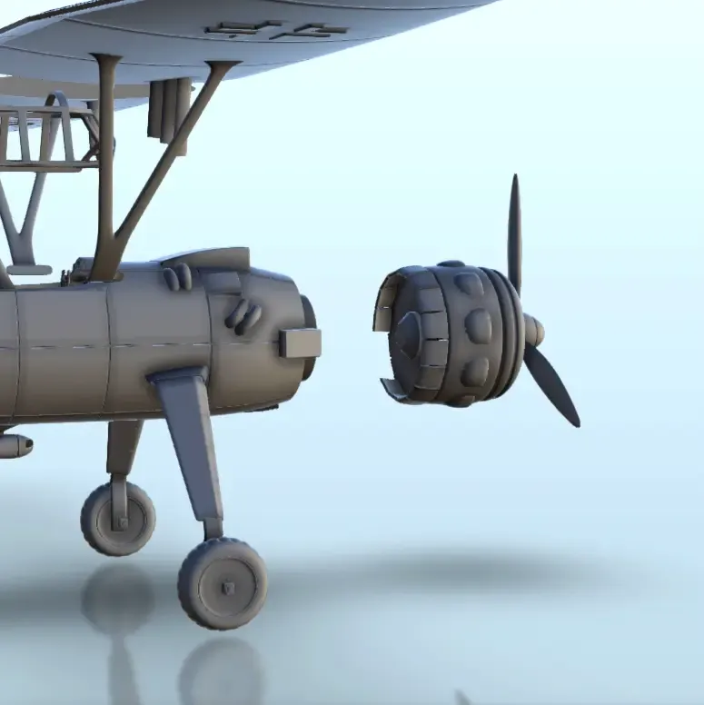 Heinkel monoplan - WW2 Terrain plane aircraft diaroma