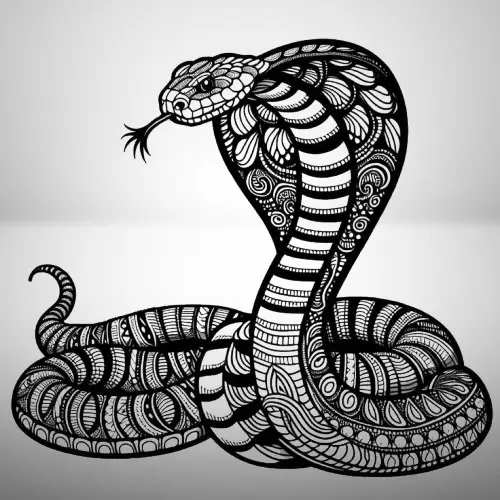 king cobra wall art