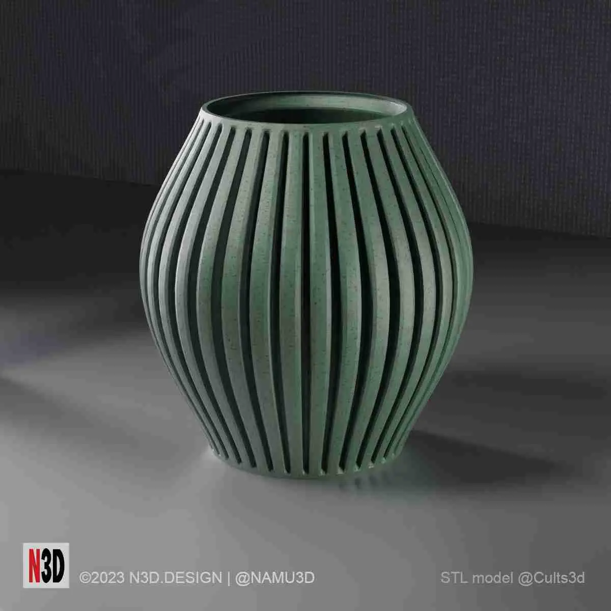 Vase 1002 - Striped vase