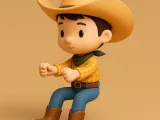 Cowboy zittend / sitting-0