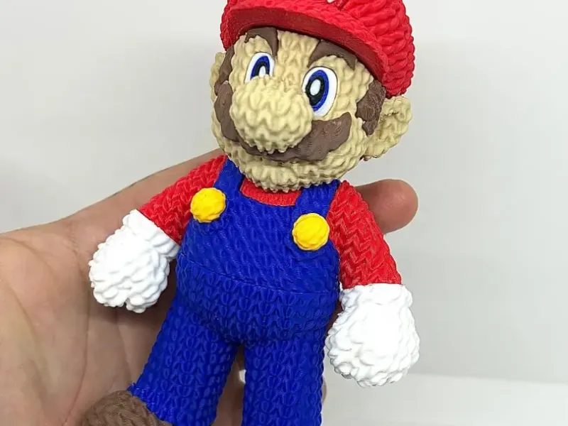 Knitted Súper Mario 