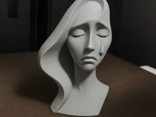 Abstract Crying - Emotional Art