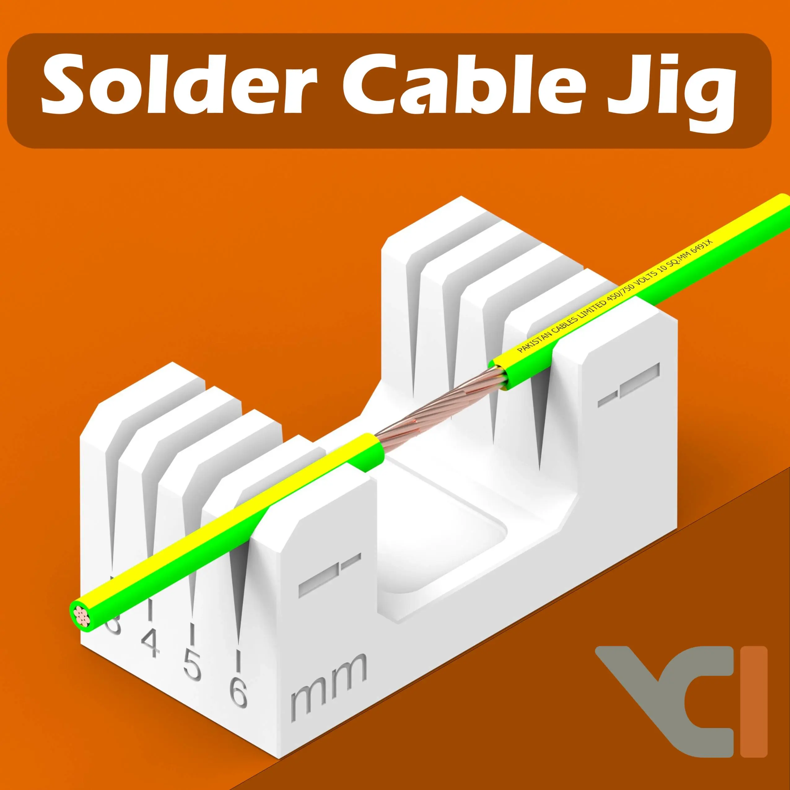 3D Printer Files | 3MF File | Cable Soldering Jig Holder