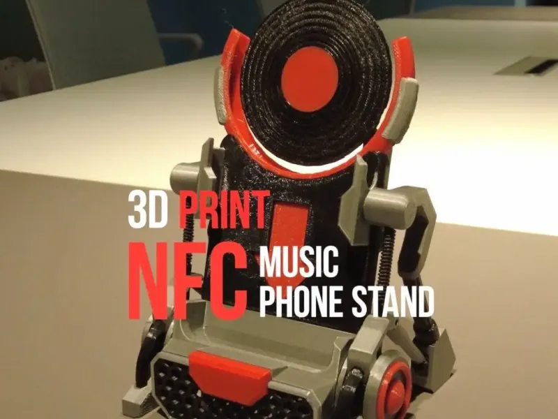 NFC Vinyl Record Phone Stand