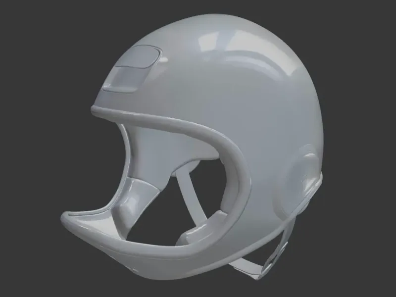 Realistic Motorcycle Helmet – Printable Full-Scale Helmet