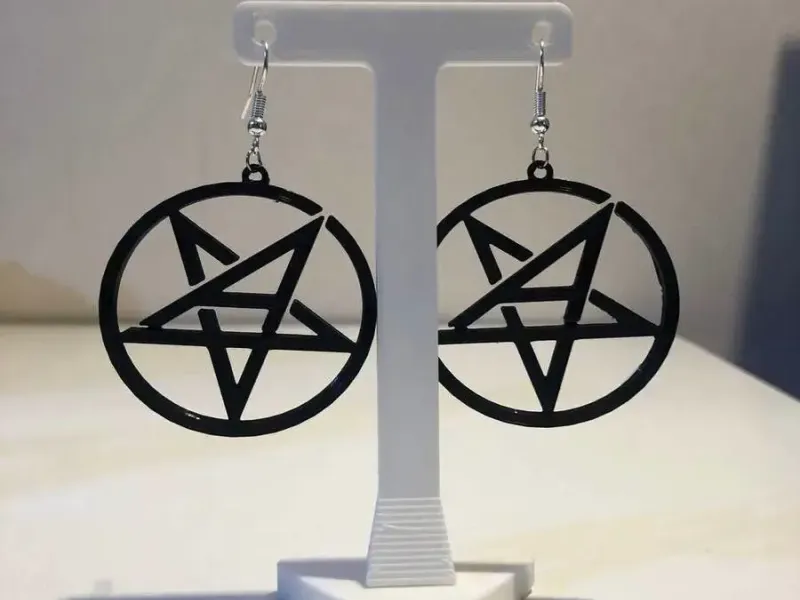 Earring pendant Anthrax rock metal band