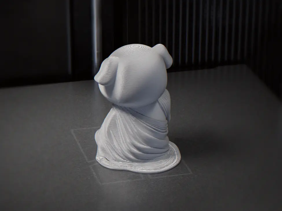 Meditating Pig Figurine Animal Sculpture 3D Printable