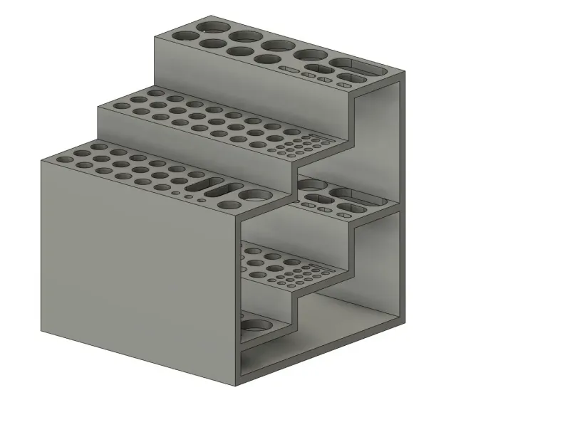 3-tier paintbrush holder