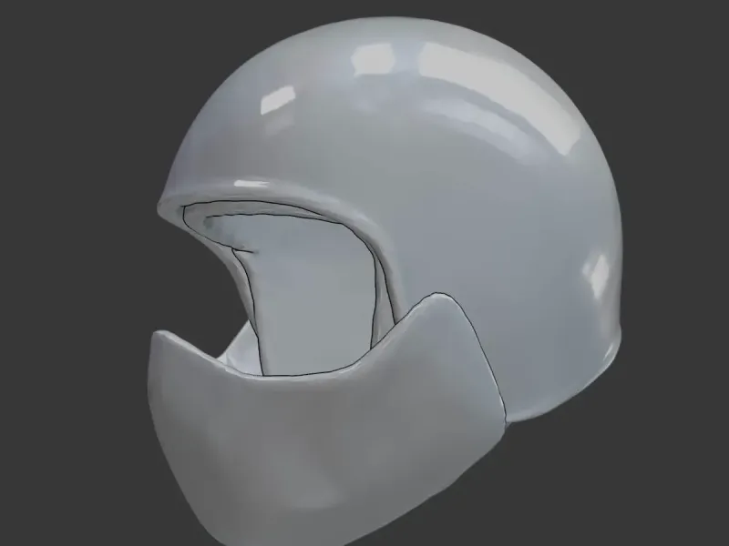 Full-Face Helmet – High-Detail 3D Printable